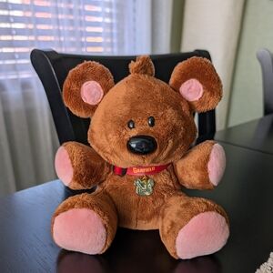 Ty Plush Bear with Brown Fur and Pink Ears